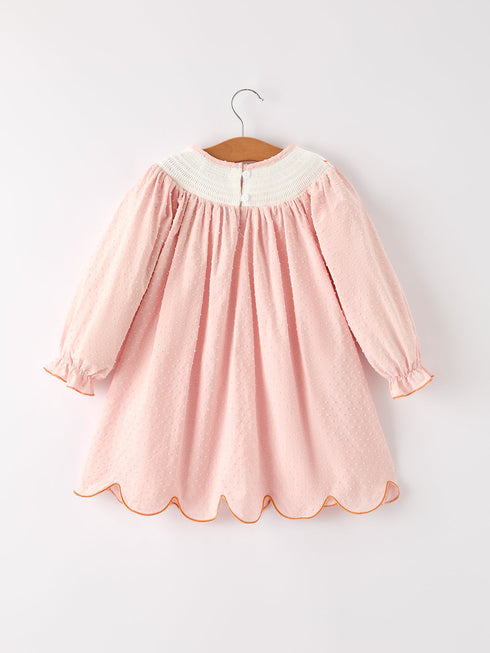 fall-thanksgiving-halloween-chicken-pumpkin-smock-embroidery-baby-girl-dress Rylee-Faith-Designs-Sophia's Style-2